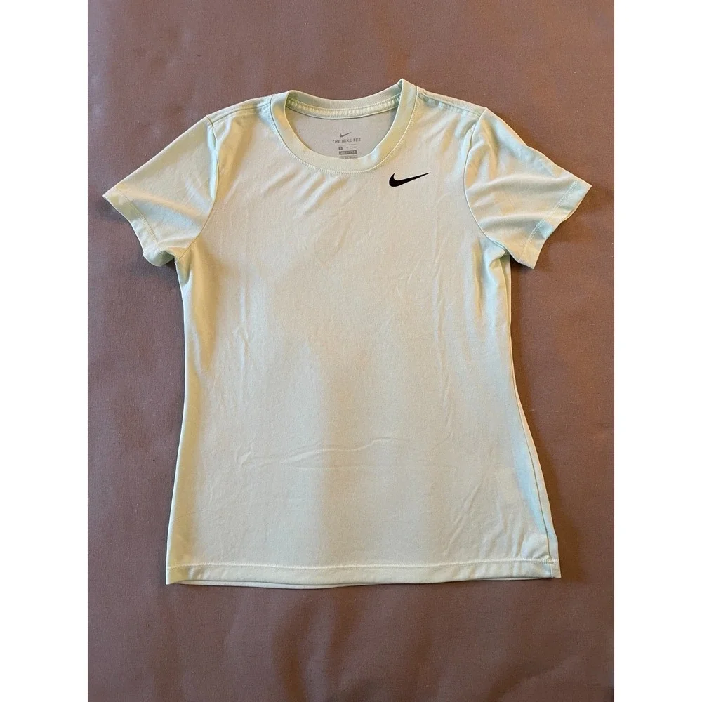 Nike Shirt Kids Size Small Yellow Dri-FIT Athletics Sports Basketball Soccer